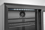 FRIGORIFERO PER BAR POSTERIORE CON PORTE SCORREVOLI TRIPLE, ARKTIC, 308L, NERO, 220-240V/160W, 1350X - 236901