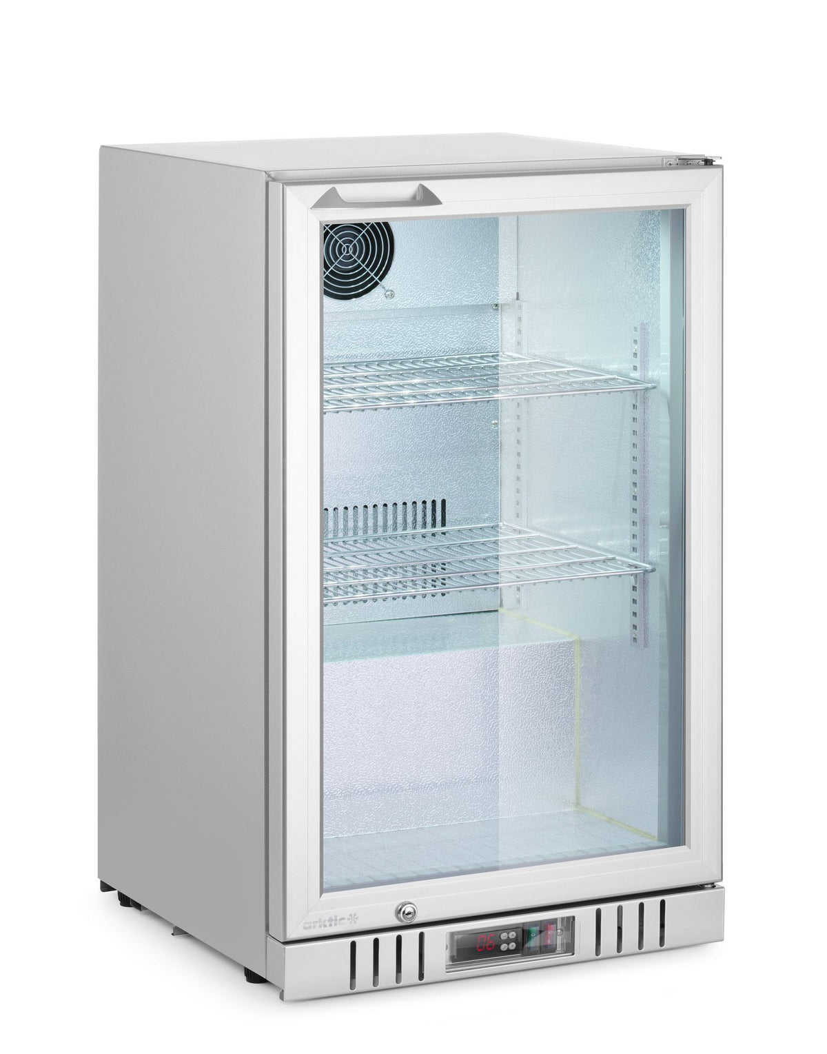 FRIGORIFERO DA BAR POSTERIORE CON 1 PORTA, ARKTIC, 75L, ARGENTO, 220-240V/120W, 530X500X(H)840MM - 236925