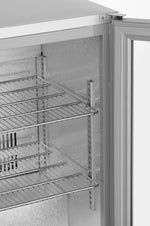 FRIGORIFERO DA BAR POSTERIORE CON 1 PORTA, ARKTIC, 75L, ARGENTO, 220-240V/120W, 530X500X(H)840MM - 236925