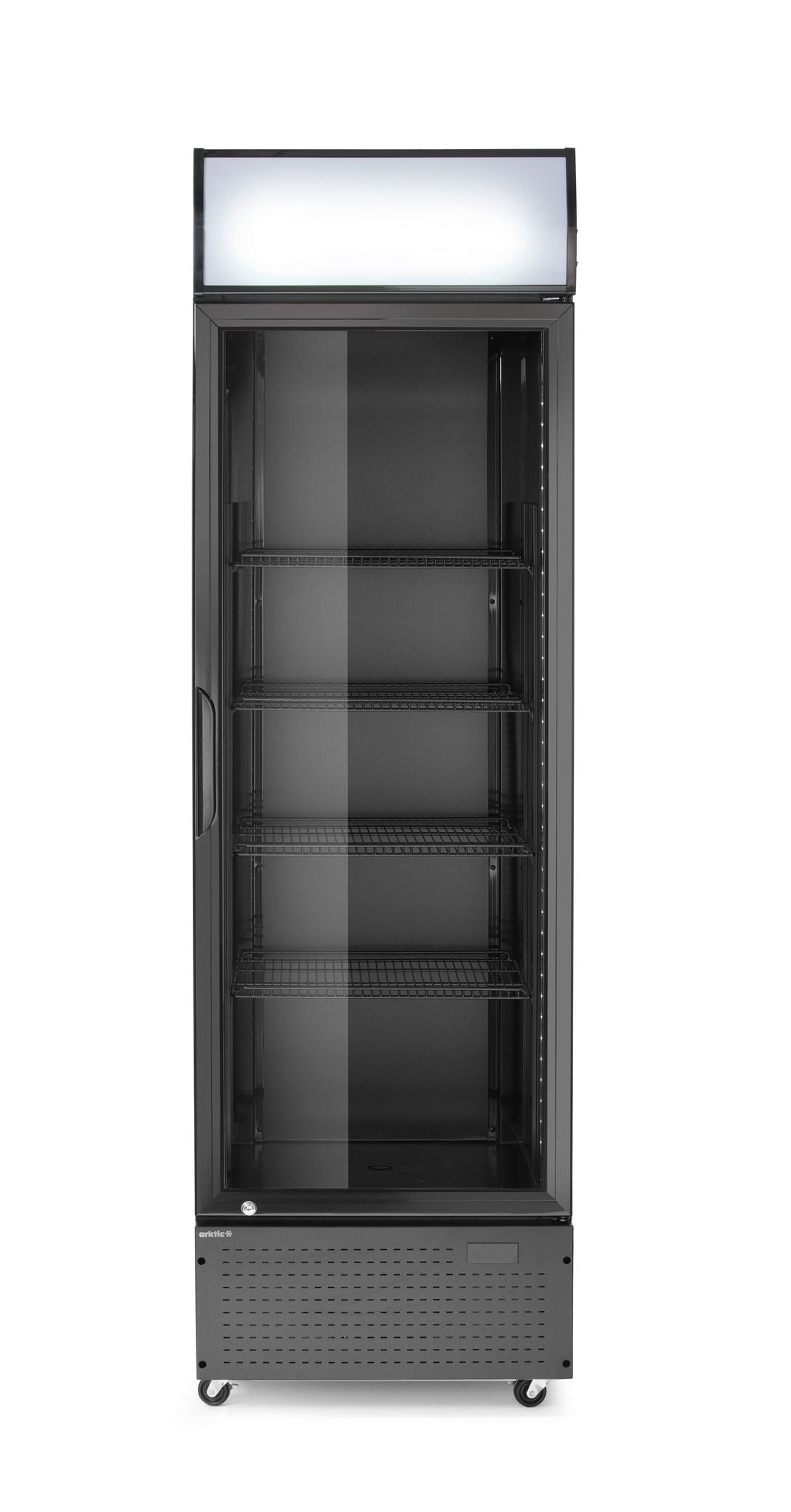 FRIGORIFERO PER BAR POSTERIORE CON PANNELLO RETROILLUMINATO, A PORTA SINGOLA, ARKTIC, 254L, NERO, 22 - 236932