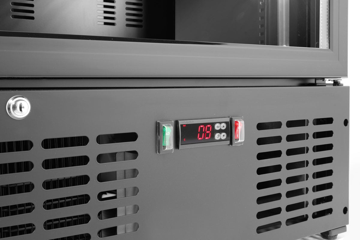 FRIGORIFERO PER BAR POSTERIORE A PORTA SINGOLA, ARKTIC, 243L, NERO, 230V/195W, 530X600X(H)1820MM - 236956