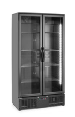 FRIGORIFERO POSTERIORE DA BAR CON DOPPIA PORTA, ARKTIC, 384L, NERO, 220-240V/365W, 900X530X(H)1820MM - 237014