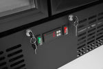 FRIGORIFERO POSTERIORE DA BAR CON DOPPIA PORTA, ARKTIC, 384L, NERO, 220-240V/365W, 900X530X(H)1820MM - 237014
