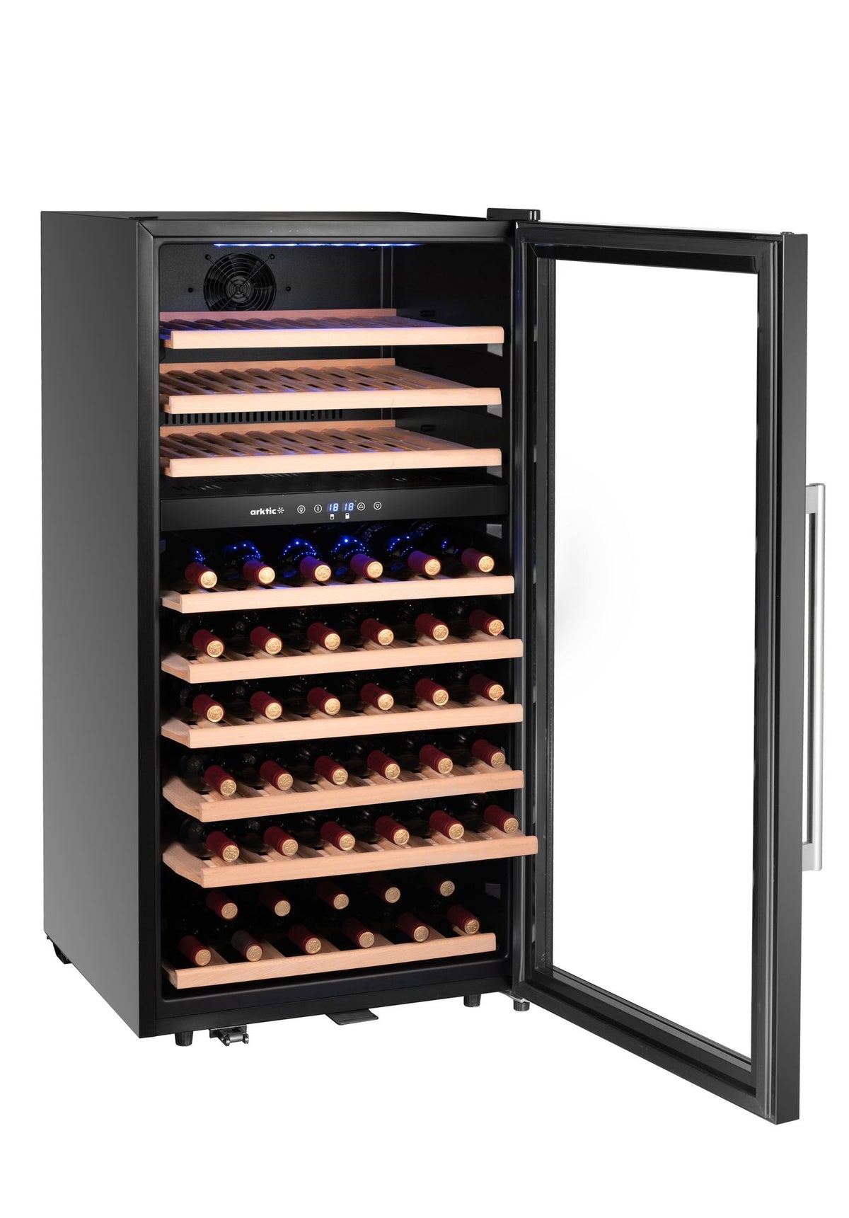 FRIGORIFERO PER VINI, 2 ZONE, 91 BOTTIGLIE, ARKTIC, NERO, 569X595X(H)1215MM - 237113