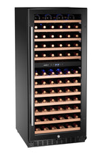 FRIGORIFERO PER VINI, 2 ZONE, 124 BOTTIGLIE, ARKTIC, NERO, 569X595X(H)1397MM - 237120