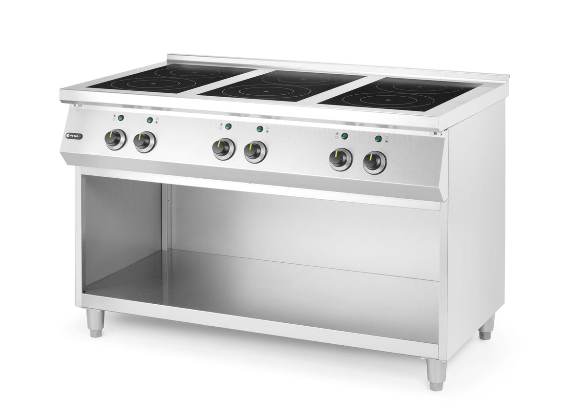 CUCINA AD INDUZIONE CON 6 PIANI COTTURA, HENDI, 400V/25500W, 1200X700X(H)890MM - 237397