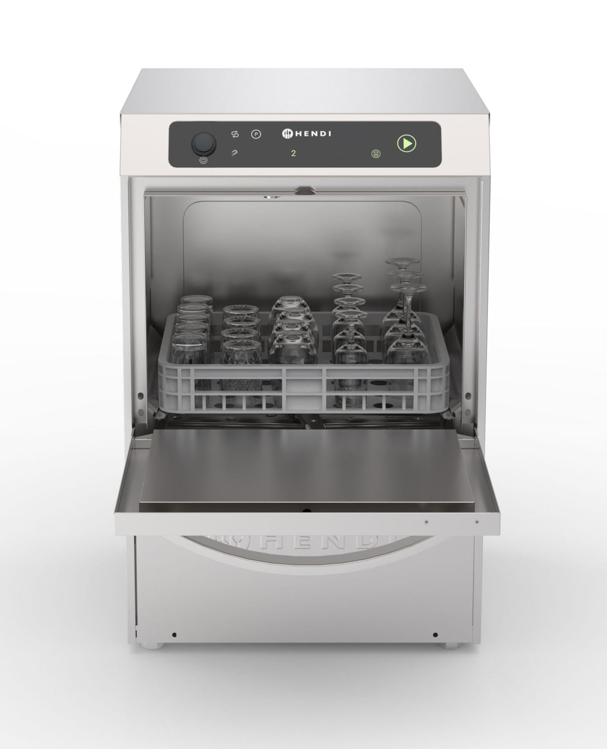 LAVASTOVIGLIE 35X35, CONTROLLO ELETTRONICO, HENDI, PROFI LINE, ARGENTO, 230V/2970W, 423X466X(H)639MM - 238738