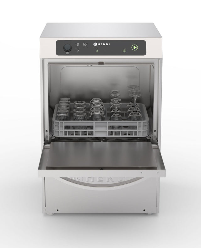LAVASTOVIGLIE 35X35, CONTROLLO ELETTRONICO, HENDI, PROFI LINE, ARGENTO, 230V/2970W, 423X466X(H)639MM - 238738