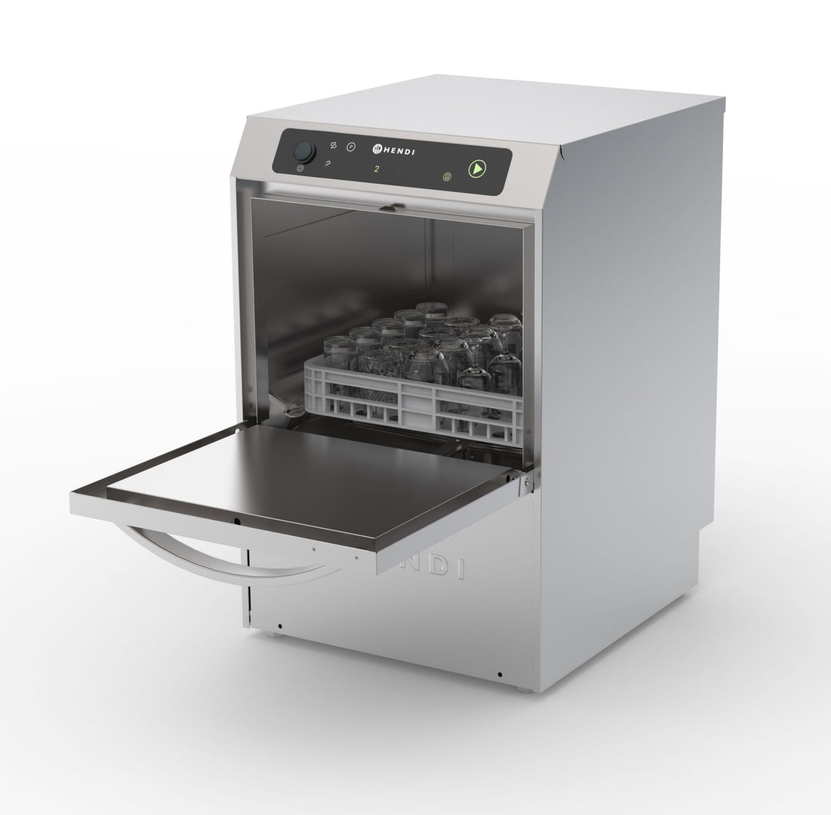 LAVASTOVIGLIE 35X35, CONTROLLO ELETTRONICO, HENDI, PROFI LINE, ARGENTO, 230V/2970W, 423X466X(H)639MM - 238738