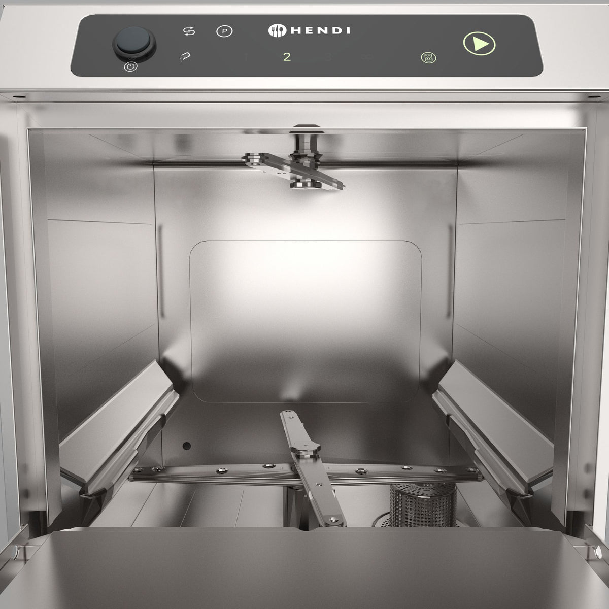 LAVASTOVIGLIE 35X35, CONTROLLO ELETTRONICO, HENDI, PROFI LINE, ARGENTO, 230V/2970W, 423X466X(H)639MM - 238738