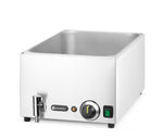 BAGNOMARIA CON RUBINETTO DI SCARICO RANGER, HENDI, GN (H)200MM, GN 1/1, 230V/1000W, 326X601X(H)279MM - 238790