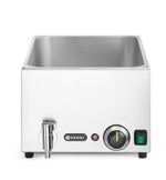 BAGNOMARIA CON RUBINETTO DI SCARICO RANGER, HENDI, GN (H)200MM, GN 1/1, 230V/1000W, 326X601X(H)279MM - 238790