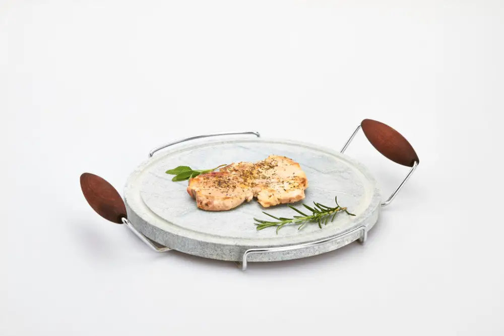 PIETRA OLLARE TONDA CON SUPPORTO INOX 30 CM 99001 BISETTI - 0400115 - MEDRI