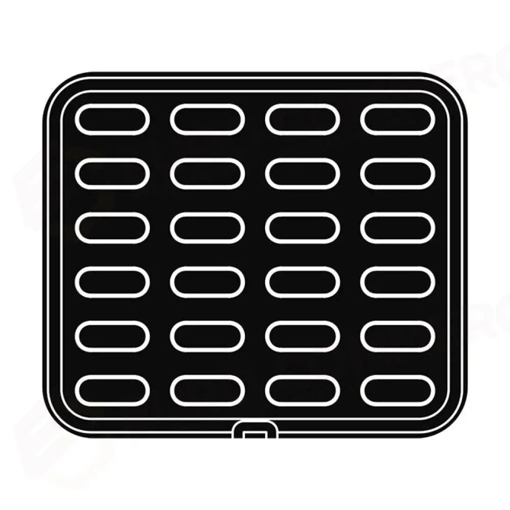 24 IMPRONTE ECLAIR 66X27/64X25 H 15 MM - PIASTRA PER COOKMATIC 380X330 MM - PIASTRA39 - PAVONI ITALIA - PIASTRE E STAMPI