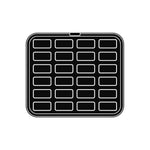24 IMPRONTE RETTANGOLARI 70X33/67X31 H 8 MM - PIASTRA PER COOKMATIC 380X330 MM - PIASTRA-4 - PAVONI ITALIA - PIASTRE