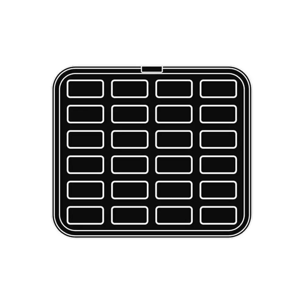 24 IMPRONTE RETTANGOLARI 70X33/67X31 H 8 MM - PIASTRA PER COOKMATIC 380X330 MM - PIASTRA-4 - PAVONI ITALIA - PIASTRE