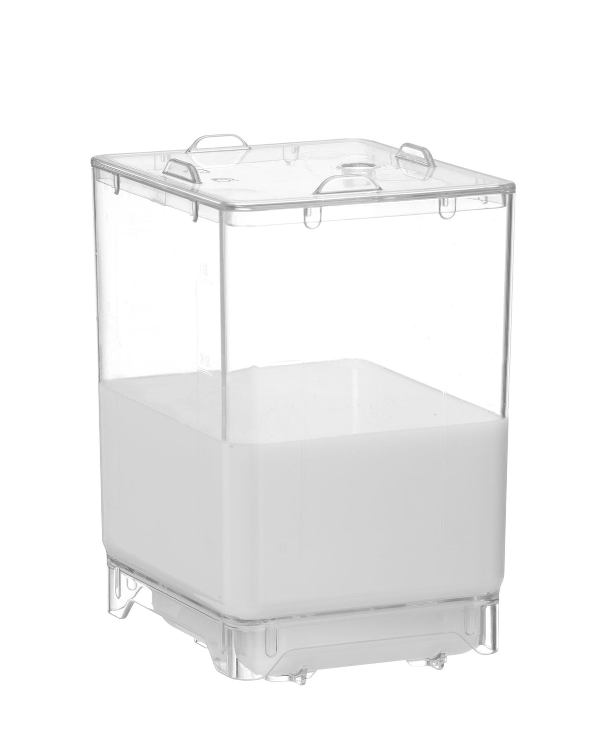 CONTENITORE PER LATTE CON COPERCHIO, HENDI, 4,5L, TRASPARENTE, 150X173X(H)237MM, RETTANGOLARE - 240014