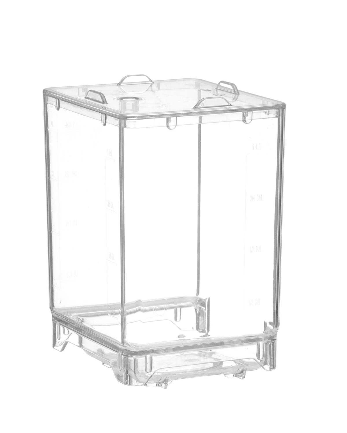 CONTENITORE PER LATTE CON COPERCHIO, HENDI, 4,5L, TRASPARENTE, 150X173X(H)237MM, RETTANGOLARE - 240014