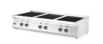 PIANO COTTURA A INDUZIONE, 6 FUOCHI, HENDI, 3X3.5 KW HOBS & 3X5 KW HOBS, 400V/25500W, 1200X700X(H)31 - 240076