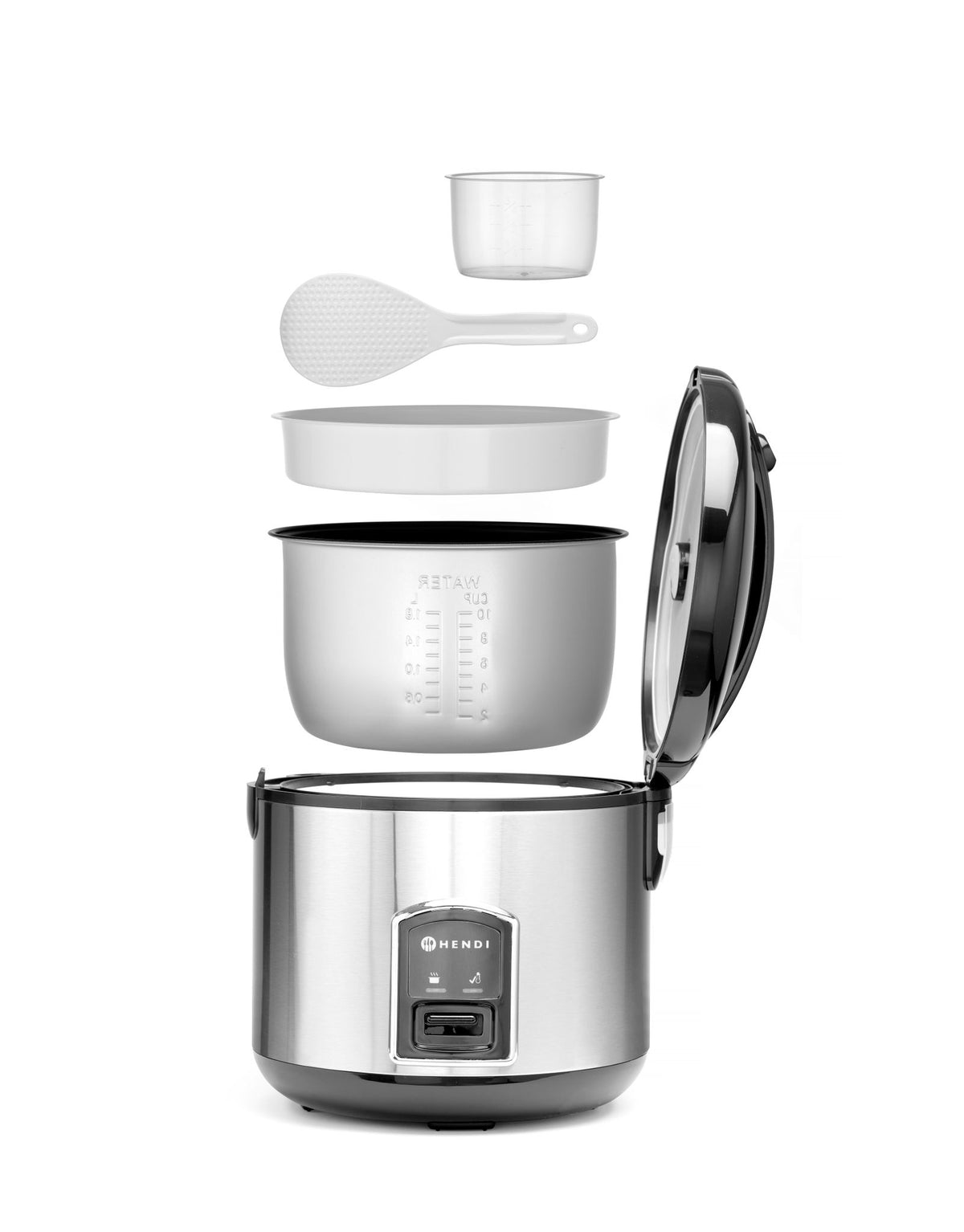 CUOCIRISO CON FUNZIONE VAPORE, HENDI, PROFI LINE, 1,8L, 230V/700W, Ø280X(H)285MM - 240410