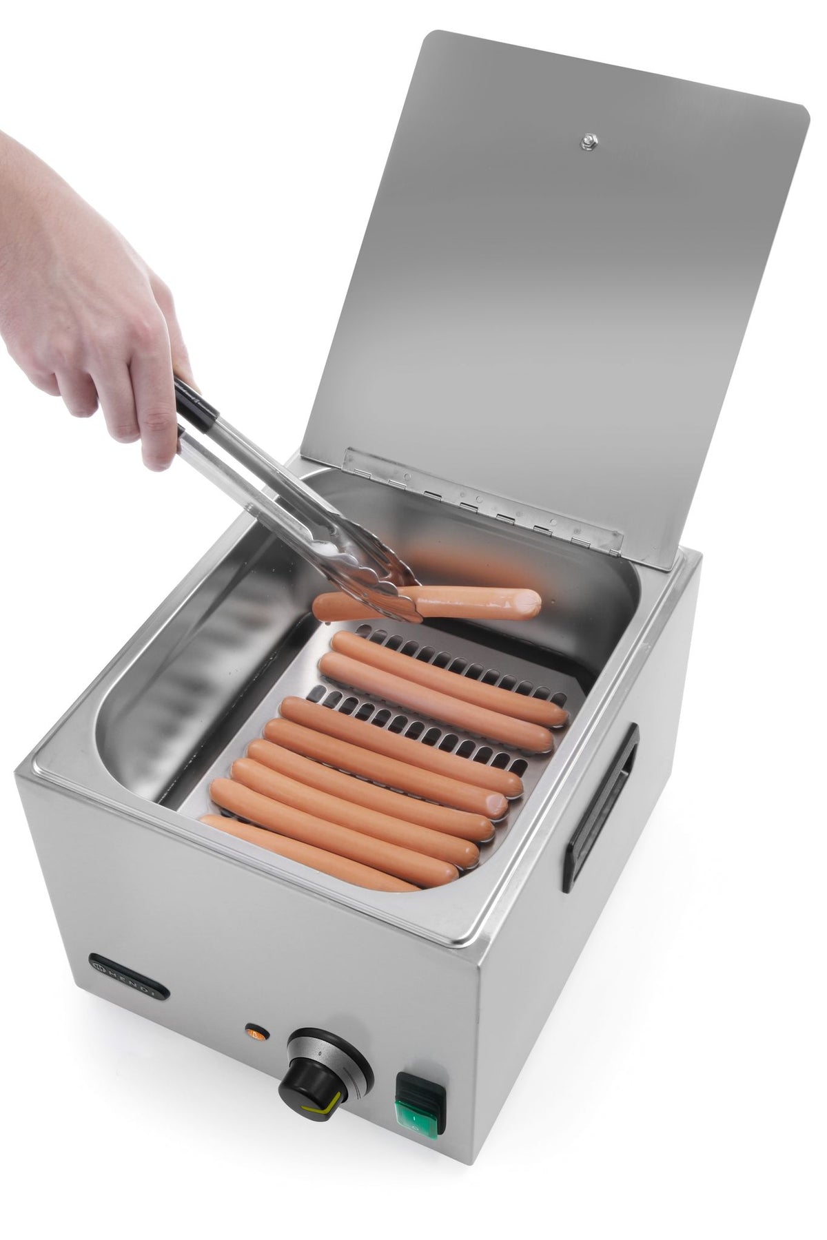 RISCALDATORE PER WURSTEL ELETTRICO KITCHEN LINE 10 L, HENDI, KITCHEN LINE, 10L, 230V/1000W, 405X290X - 240502