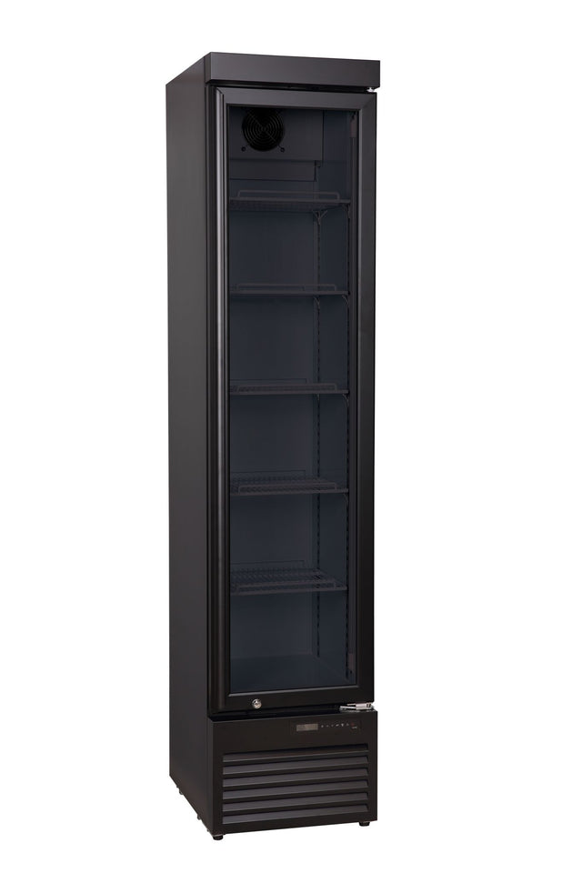 ESPOSITORE REFRIGERATO SLIM, ARKTIC, 157L, NERO, 230V/190W, 420X535X(H)1880MM - 241196