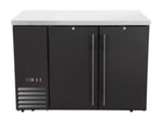 FRIGO BAR POSTERIORE CON COMPRESSORE LATERALE, PORTE SOLIDE, ARKTIC, 6 RIPIANI, 493L, NERO, 230V/185 - 241417