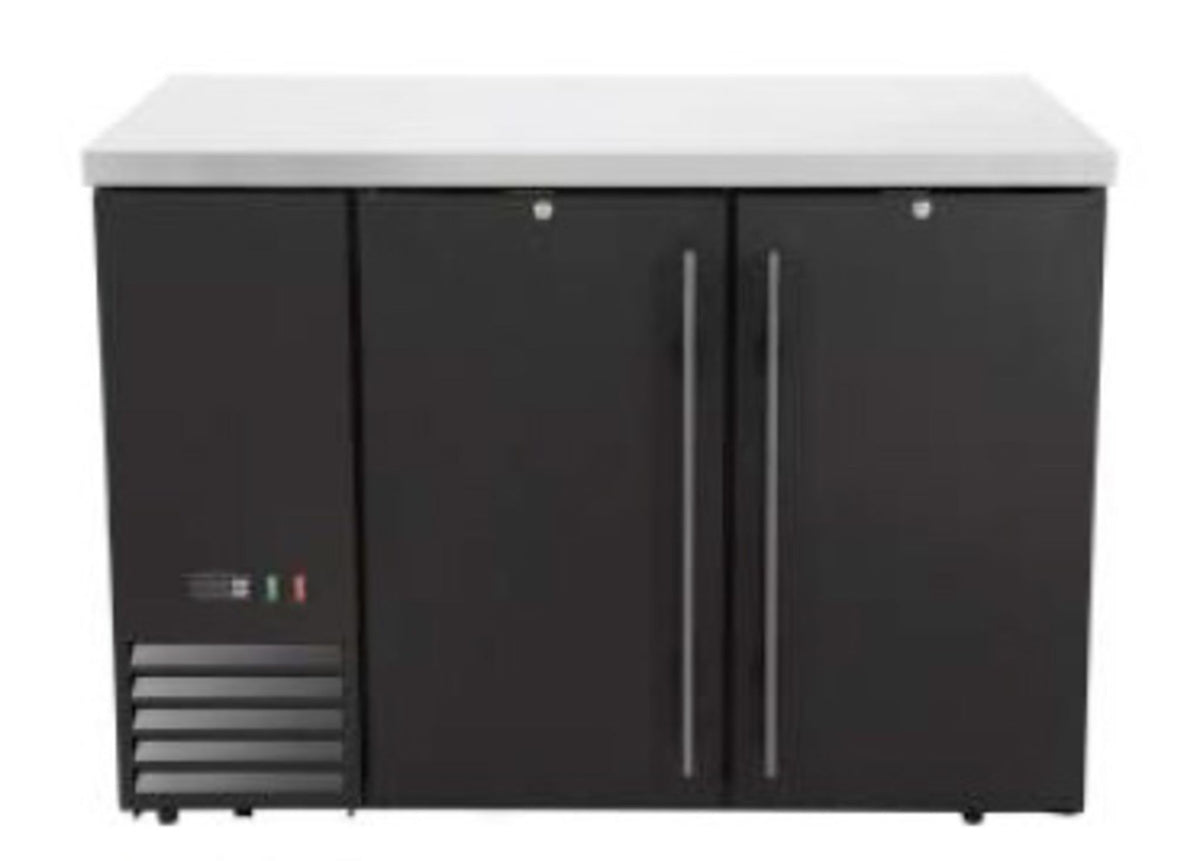 FRIGO BAR POSTERIORE CON COMPRESSORE LATERALE, PORTE SOLIDE, ARKTIC, 6 RIPIANI, 493L, NERO, 230V/185 - 241417