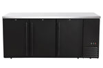 FRIGORIFERO DA BANCONE CON COMPRESSORE LATERALE, PORTE SOLIDE, ARKTIC, 6 RIPIANI, 493L, NERO, 230V/1 - 241400
