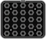 25 IMPRONTE ESAGONALI 46X40/31X27 H 25 MM - PIASTRA PER COOKMATIC 380X330 MM - PIASTRA14 - PAVONI ITALIA - PIASTRE