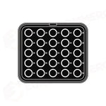 25 IMPRONTE TAZZINA Ø 55/35 H 16 MM - PIASTRA PER COOKMATIC 380X330 MM - PIASTRA-8 - PAVONI ITALIA - PIASTRE E STAMPI