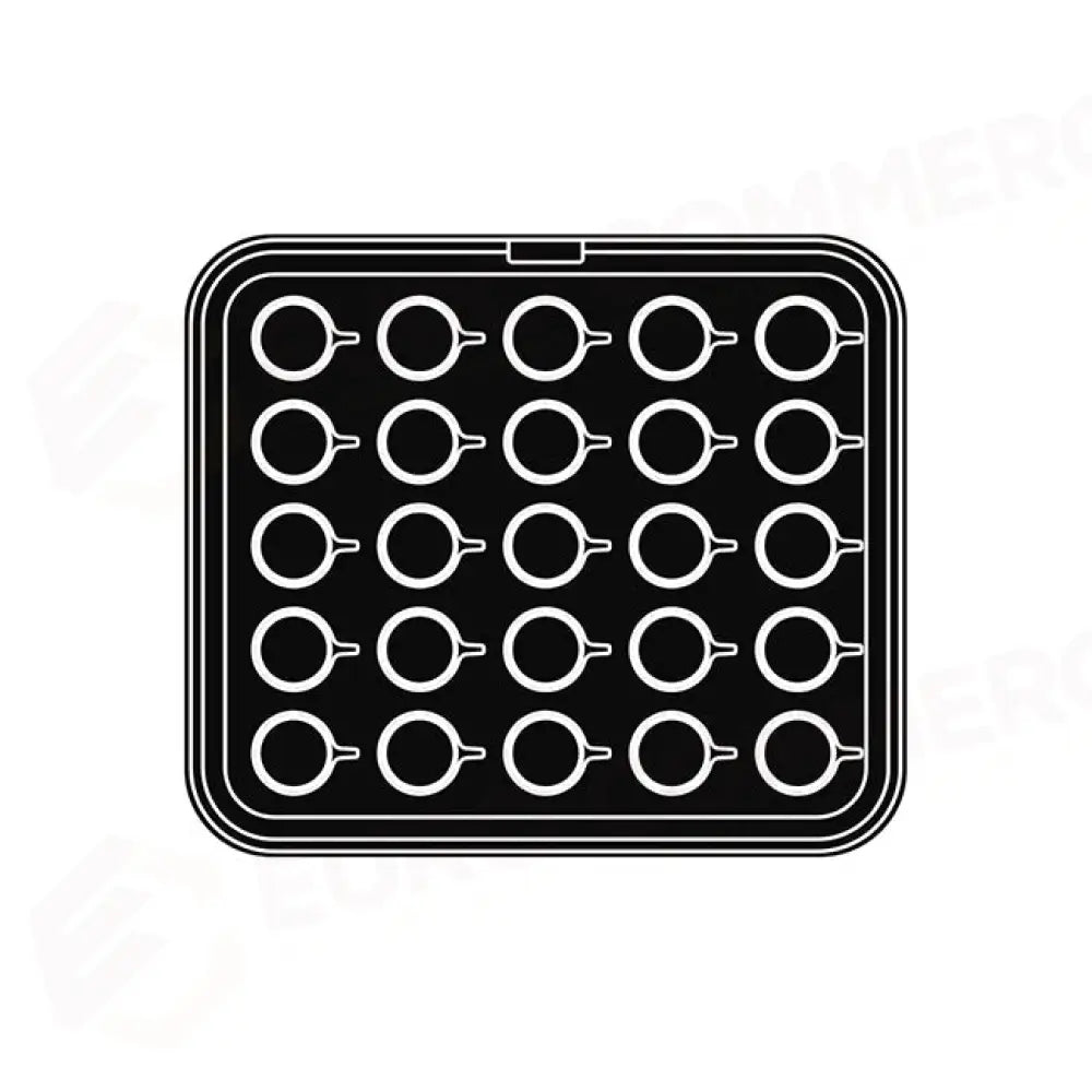 25 IMPRONTE TAZZINA Ø 55/35 H 16 MM - PIASTRA PER COOKMATIC 380X330 MM - PIASTRA-8 - PAVONI ITALIA - PIASTRE E STAMPI