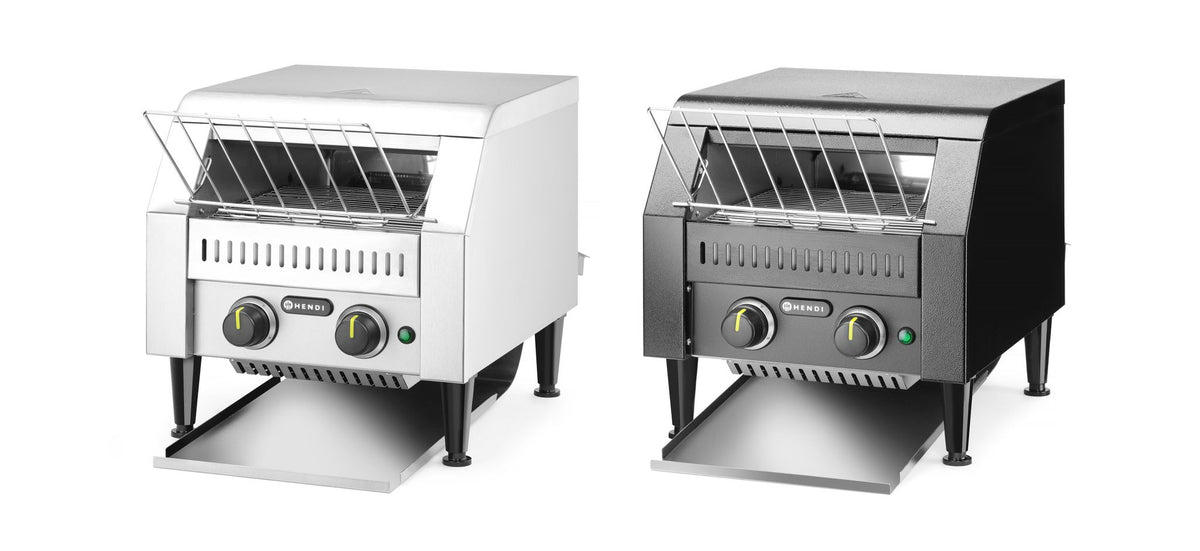 TOSTAPANE A NASTRO DOPPIO, HENDI, ARGENTO, 230V/2240W, 418X365X(H)390MM - 261309