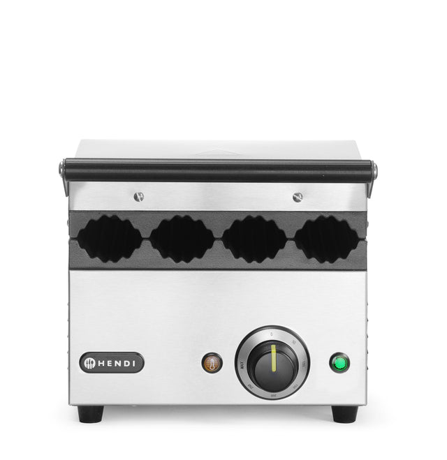 GRIGLIA A CONTATTO PER PANINI DA HOT DOG E TORTILLAS, HENDI, 230V/1800W, 385X285X(H)254MM - 263594