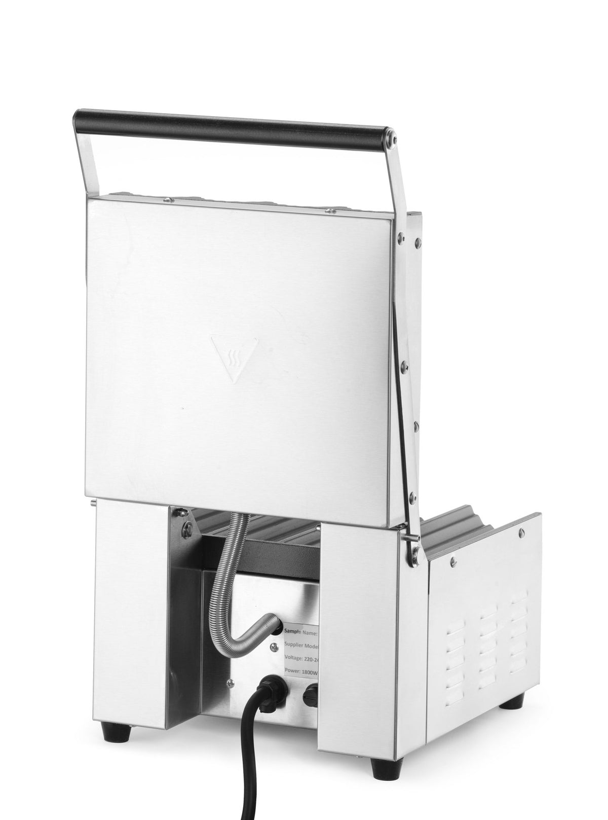 GRIGLIA A CONTATTO PER PANINI DA HOT DOG E TORTILLAS, HENDI, 230V/1800W, 385X285X(H)254MM - 263594