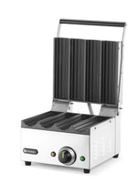 GRIGLIA A CONTATTO PER PANINI DA HOT DOG E TORTILLAS, HENDI, 230V/1800W, 385X285X(H)254MM - 263594