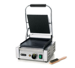 PIASTRA PANINI - VERSIONE SINGOLA, HENDI, SOPRA RIGATA E SOTTO LISCIA, 230V/1800W, 310X375X(H)216MM - 263600