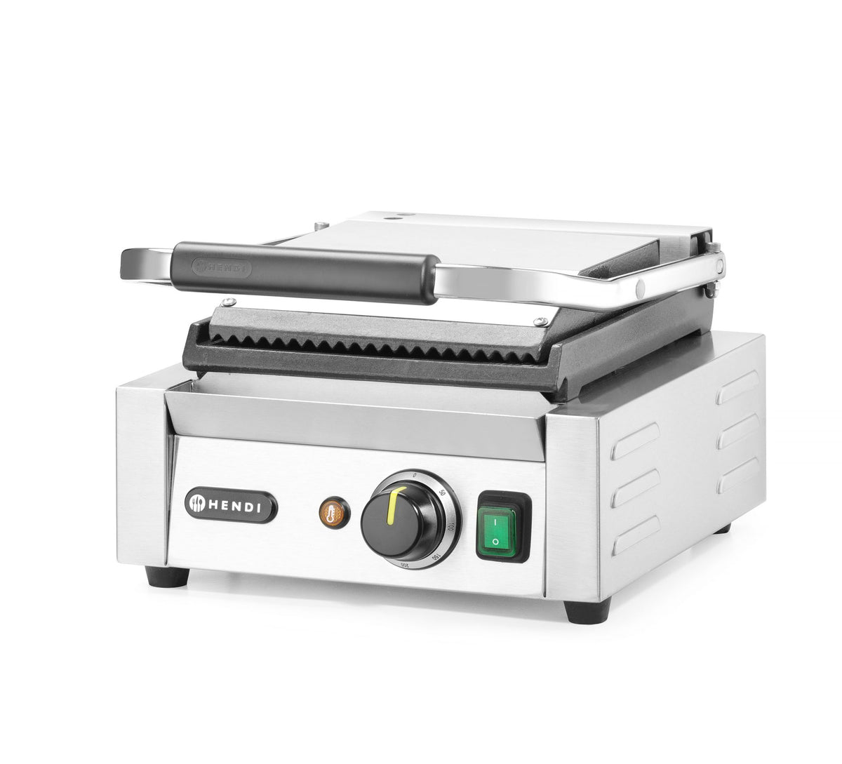 PIASTRA PANINI - VERSIONE SINGOLA, HENDI, SOPRA RIGATA E SOTTO LISCIA, 230V/1800W, 310X375X(H)216MM - 263600