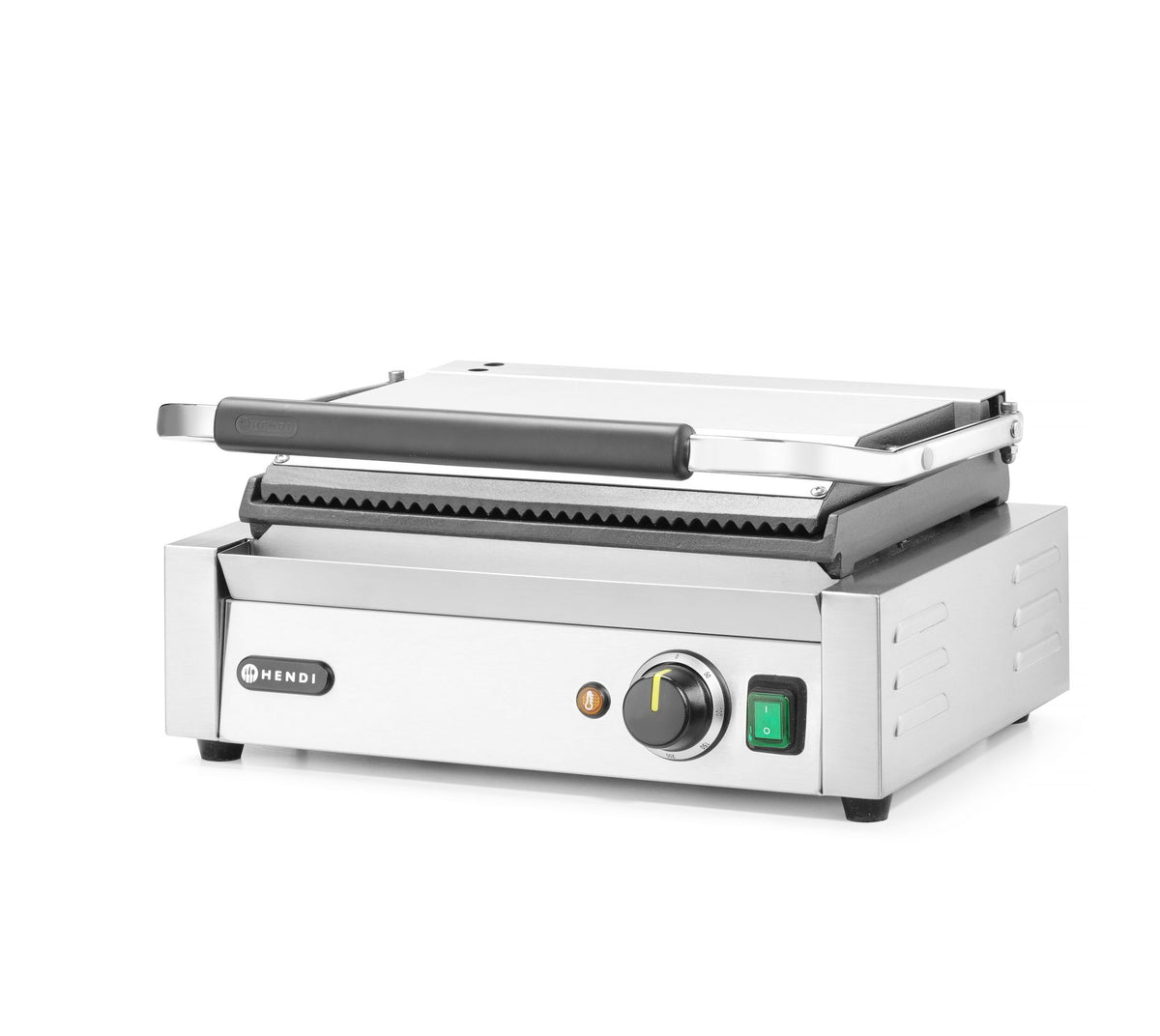 PIASTRA PANINI, HENDI, SOPRA RIGATA E SOTTO LISCIA, 230V/2200W, 430X370X(H)210MM - 263662