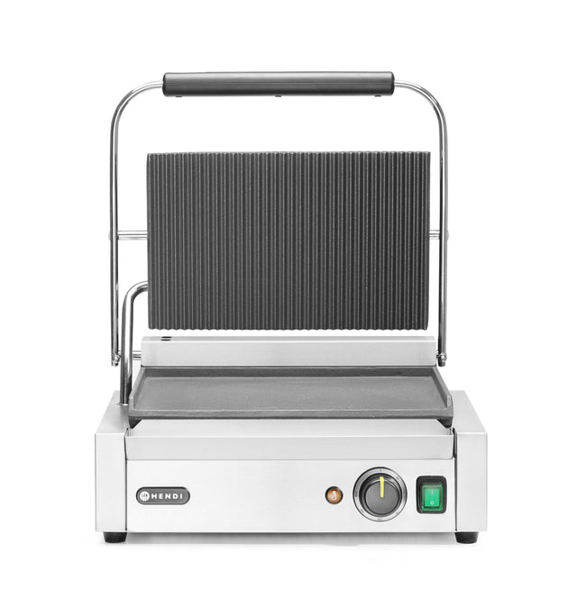 PIASTRA PANINI, HENDI, SOPRA RIGATA E SOTTO LISCIA, 230V/2200W, 430X370X(H)210MM - 263662