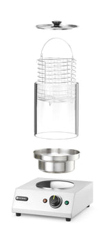 RISCALDATORE PER WURSTEL, HENDI, 220-240V/450W, 280X282X(H)387MM - 265000