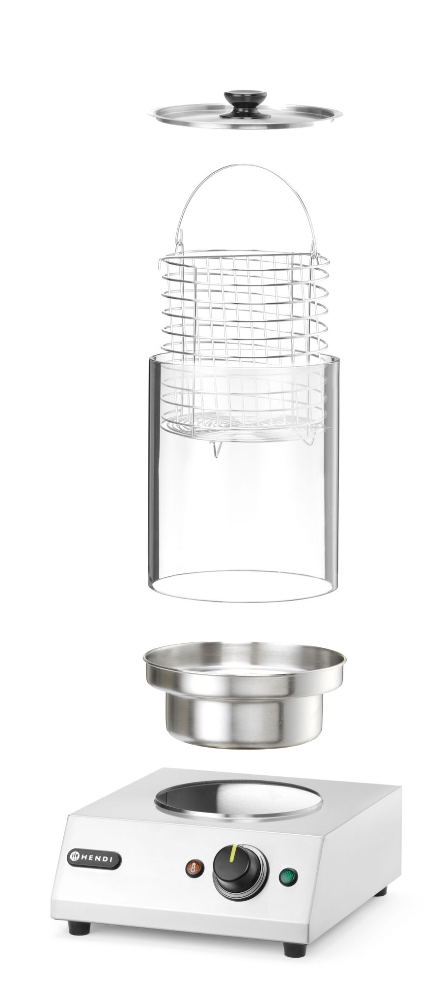 RISCALDATORE PER WURSTEL, HENDI, 220-240V/450W, 280X282X(H)387MM - 265000