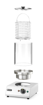 RISCALDATORE PER WURSTEL, HENDI, 220-240V/450W, 280X282X(H)387MM - 265000