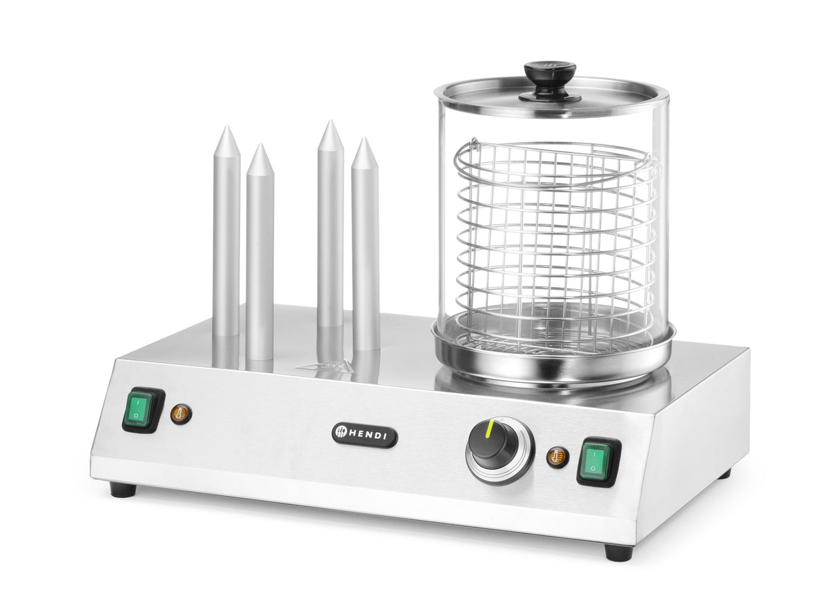 RISCALDATORE PER WURSTEL ED HOT DOG, HENDI, 230V/550W, 500X310X(H)395MM - 265031