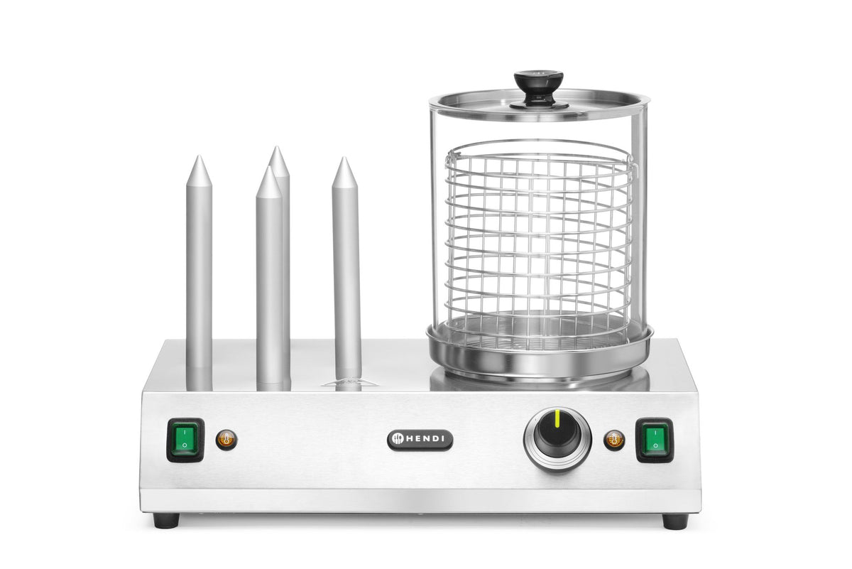 RISCALDATORE PER WURSTEL ED HOT DOG, HENDI, 230V/550W, 500X310X(H)395MM - 265031