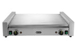 GRIGLIA PER WURSTEL XL - 2 ZONE, HENDI, 14 RULLI, ARGENTO, 230V/2000W, 732X590X(H)168MM, RETTANGOLAR - 268674