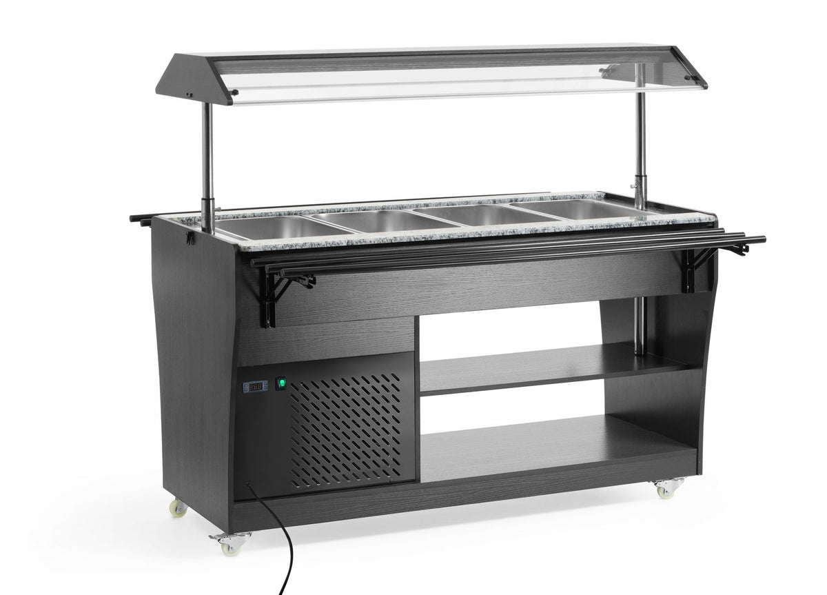 BUFFET DI INSALATE, ARKTIC, GN 1/1, BIANCO, 230V/170W, 1490X765X(H)1370MM - 274187