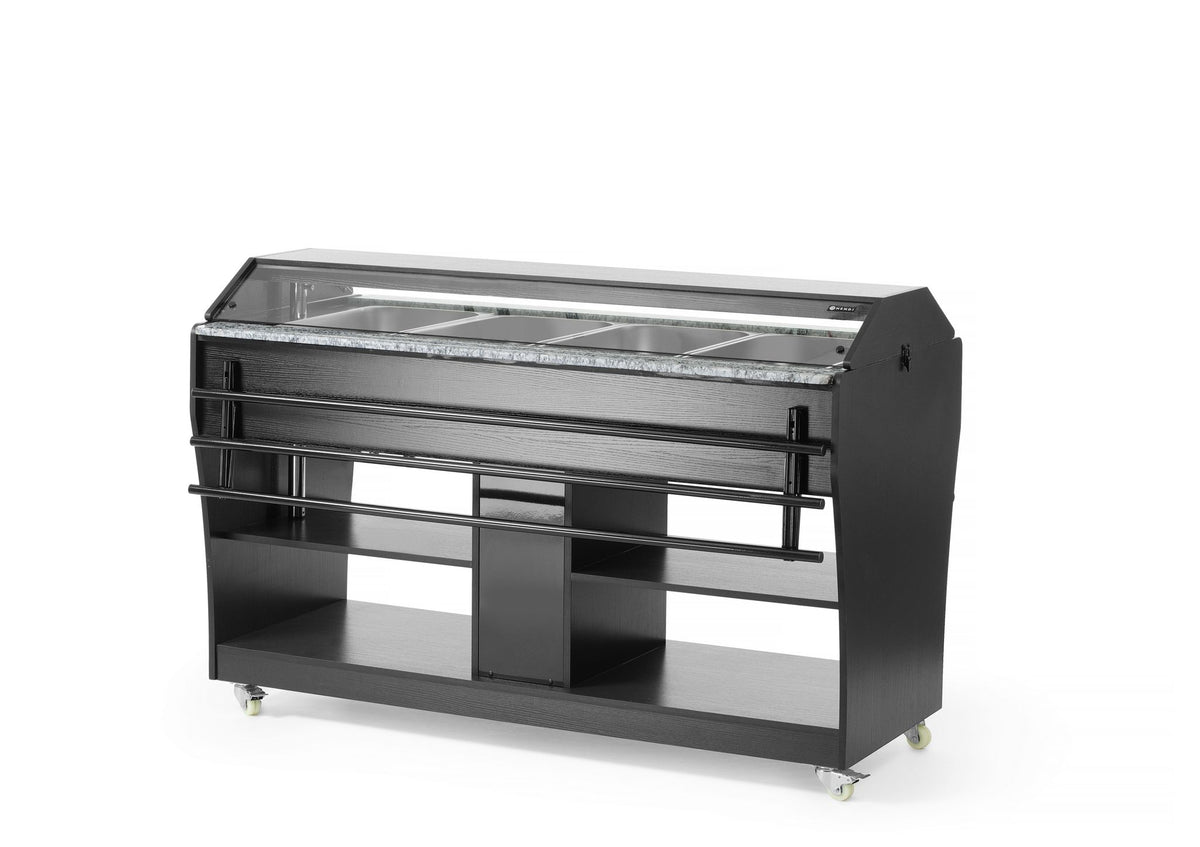 BUFFET RISCALDATO, HENDI, GN 1/1, BIANCO, 1490X765X(H)1370MM - 274194