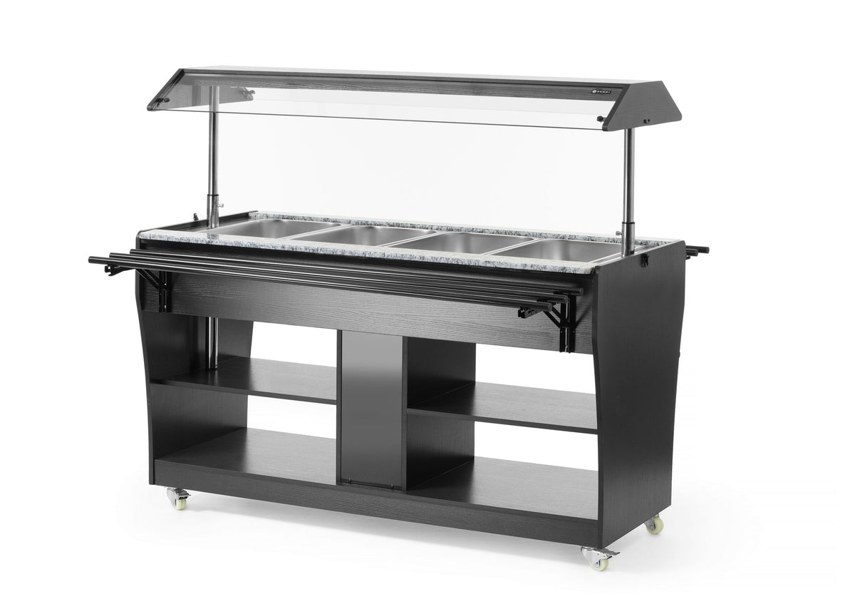 BUFFET RISCALDATO, HENDI, GN 1/1, BIANCO, 1490X765X(H)1370MM - 274194