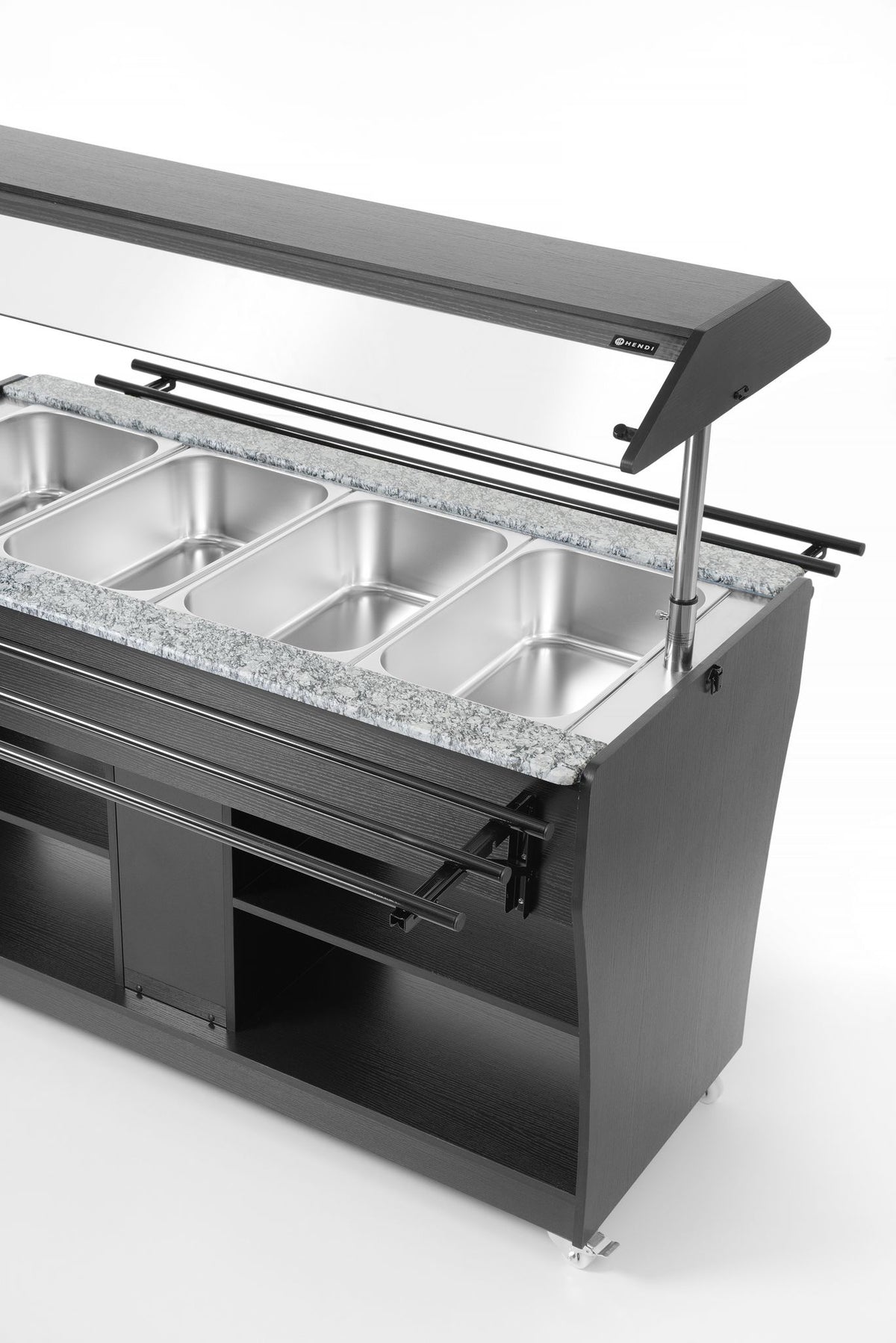 BUFFET RISCALDATO, HENDI, GN 1/1, BIANCO, 1490X765X(H)1370MM - 274194